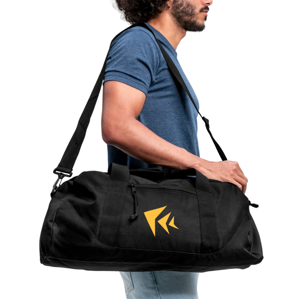 Recycled Black Duffel Bag - black