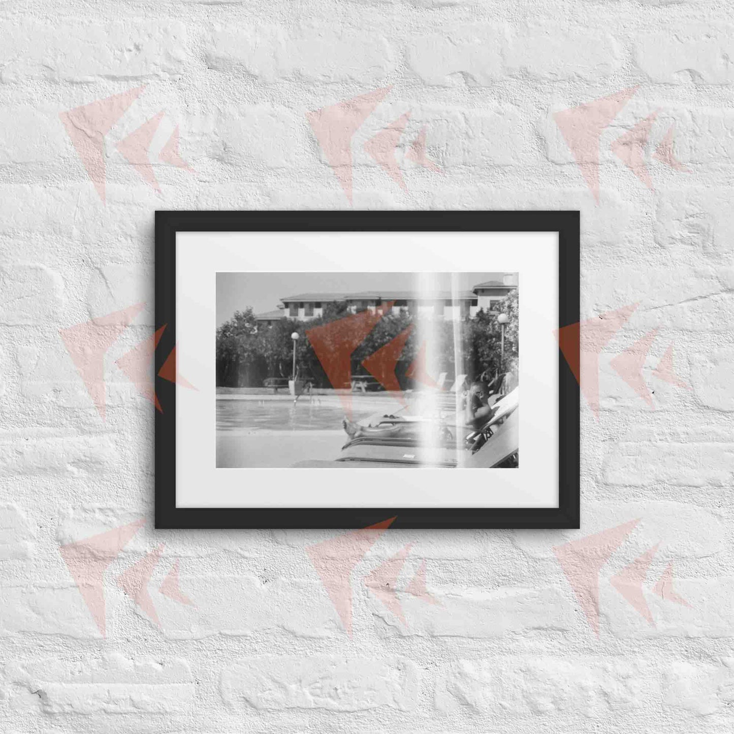 'Havana' Man Poolside Framed 35mm Print