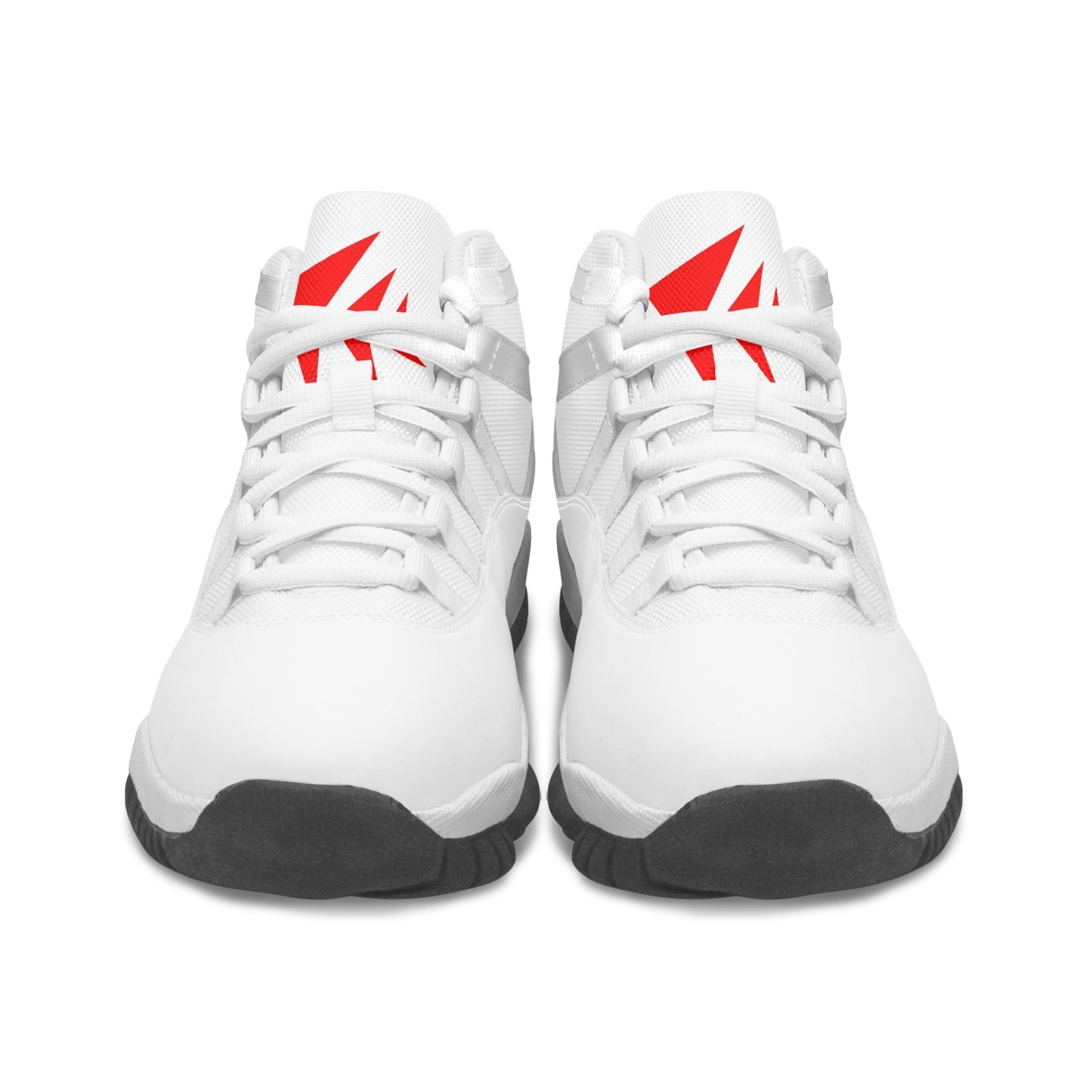 Basketball Sneakers feat. Red Logo in White