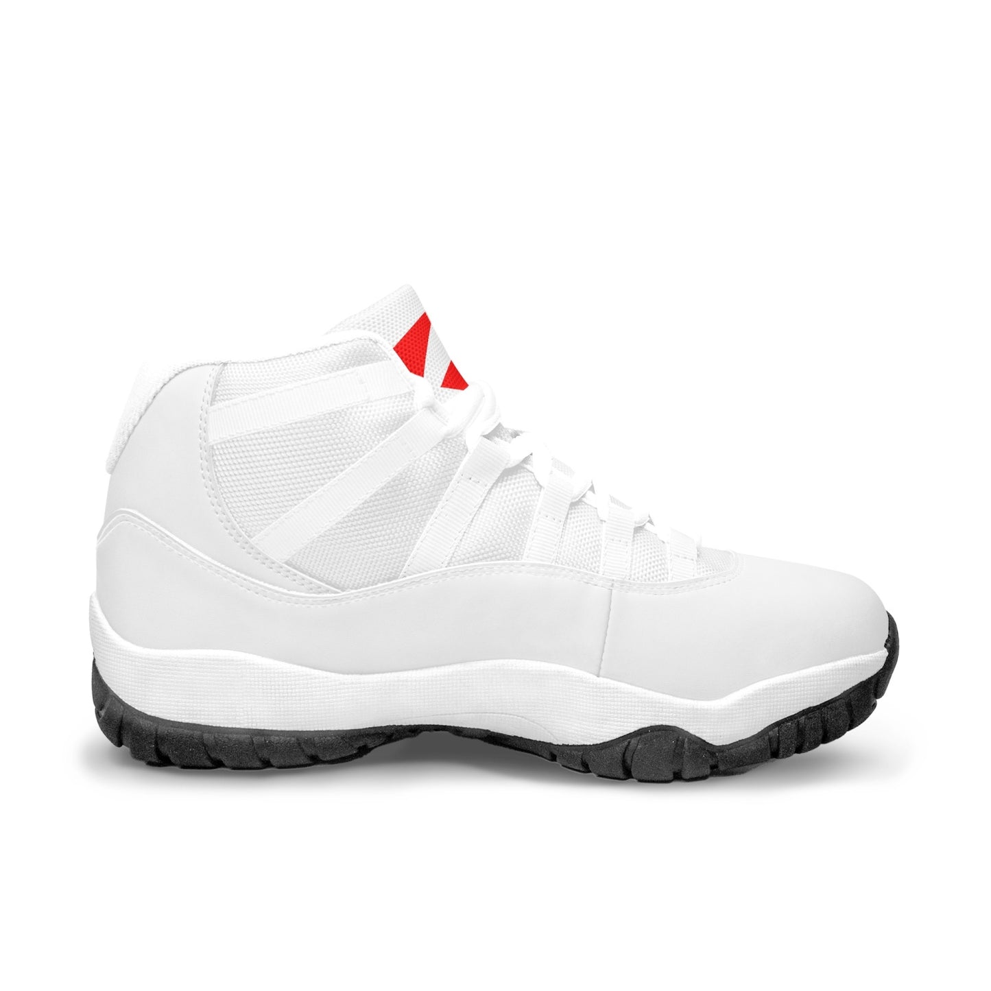 Basketball Sneakers feat. Red Logo in White