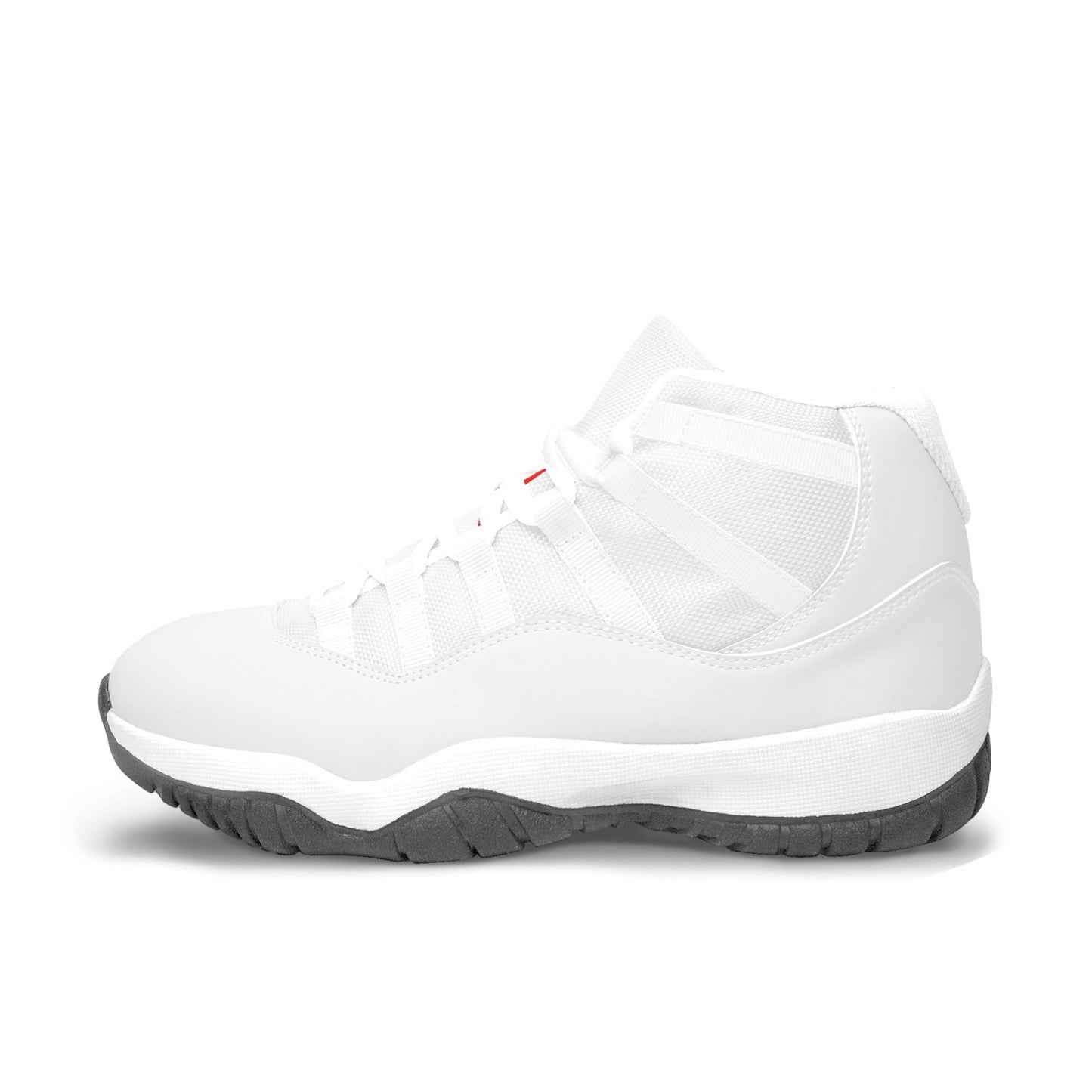 Basketball Sneakers feat. Red Logo in White
