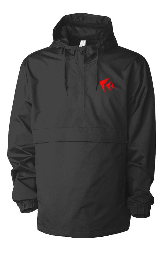Water Resistant Anorak Jacket in Black