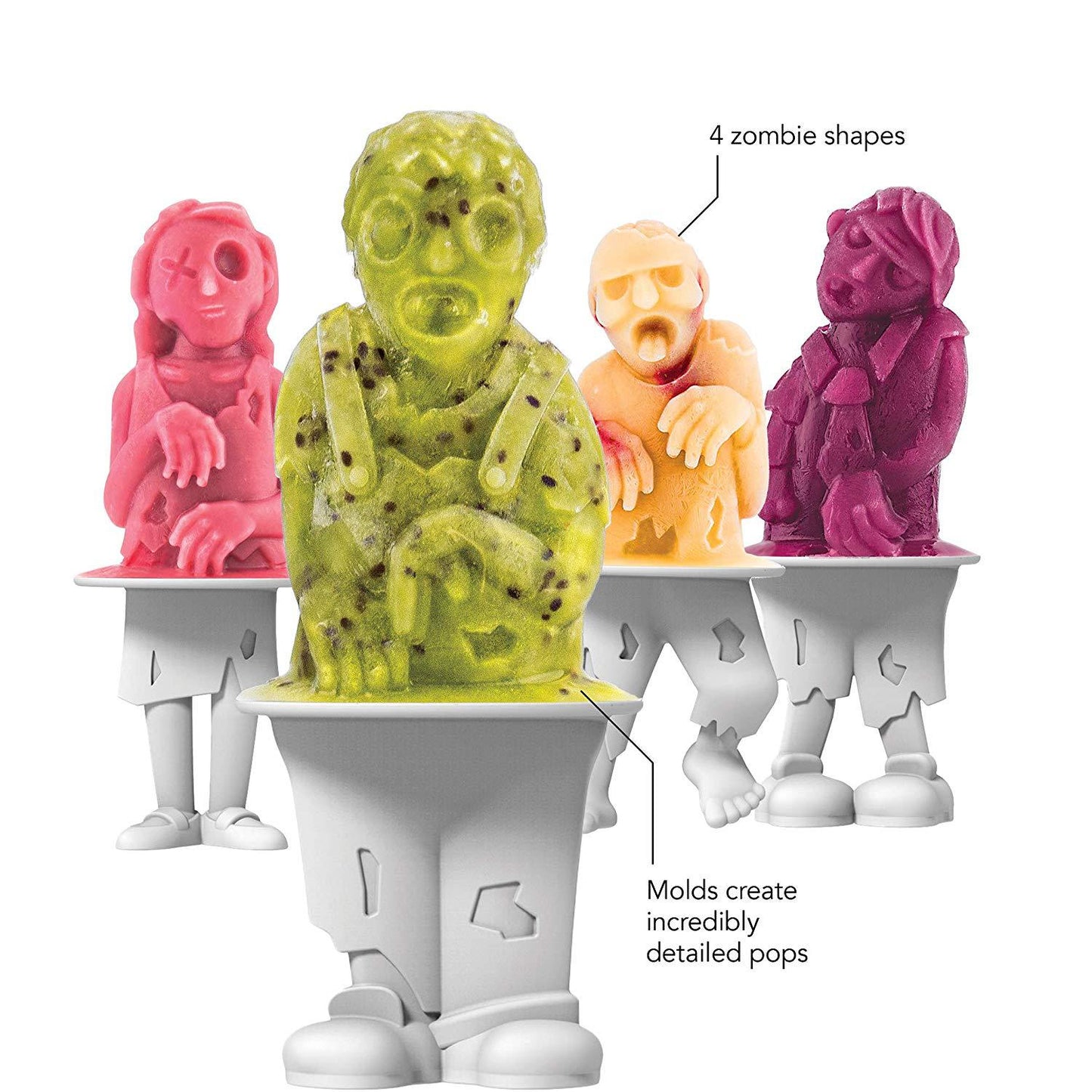 Zombie Popsicle Makers - Set of 4