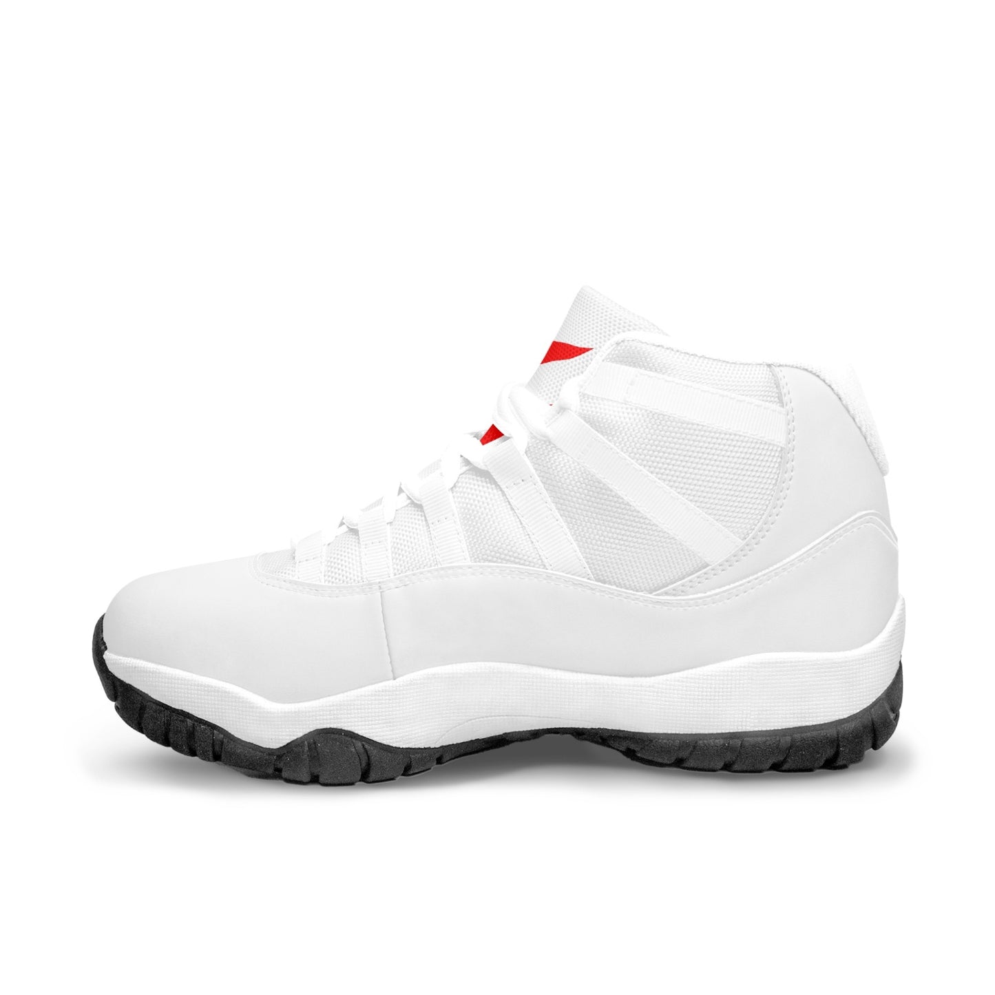 Basketball Sneakers feat. Red Logo in White