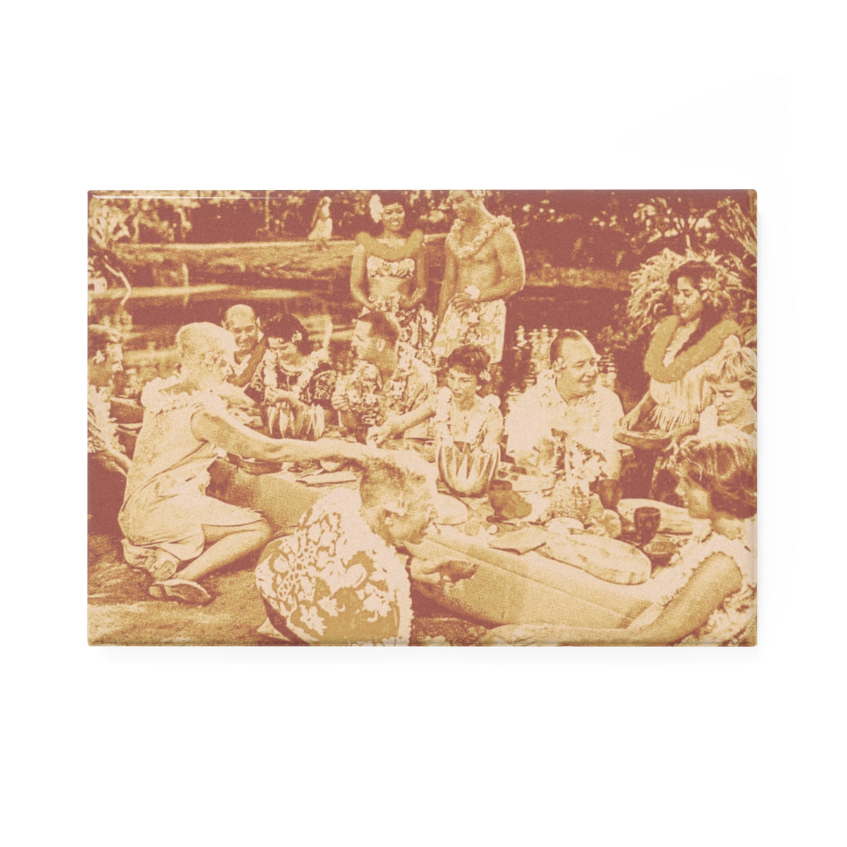Hawaiian Luau Rectangular Magnet