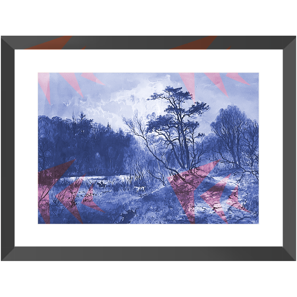 Irish Foxhunt Watercolor Reproduction - Scene 01