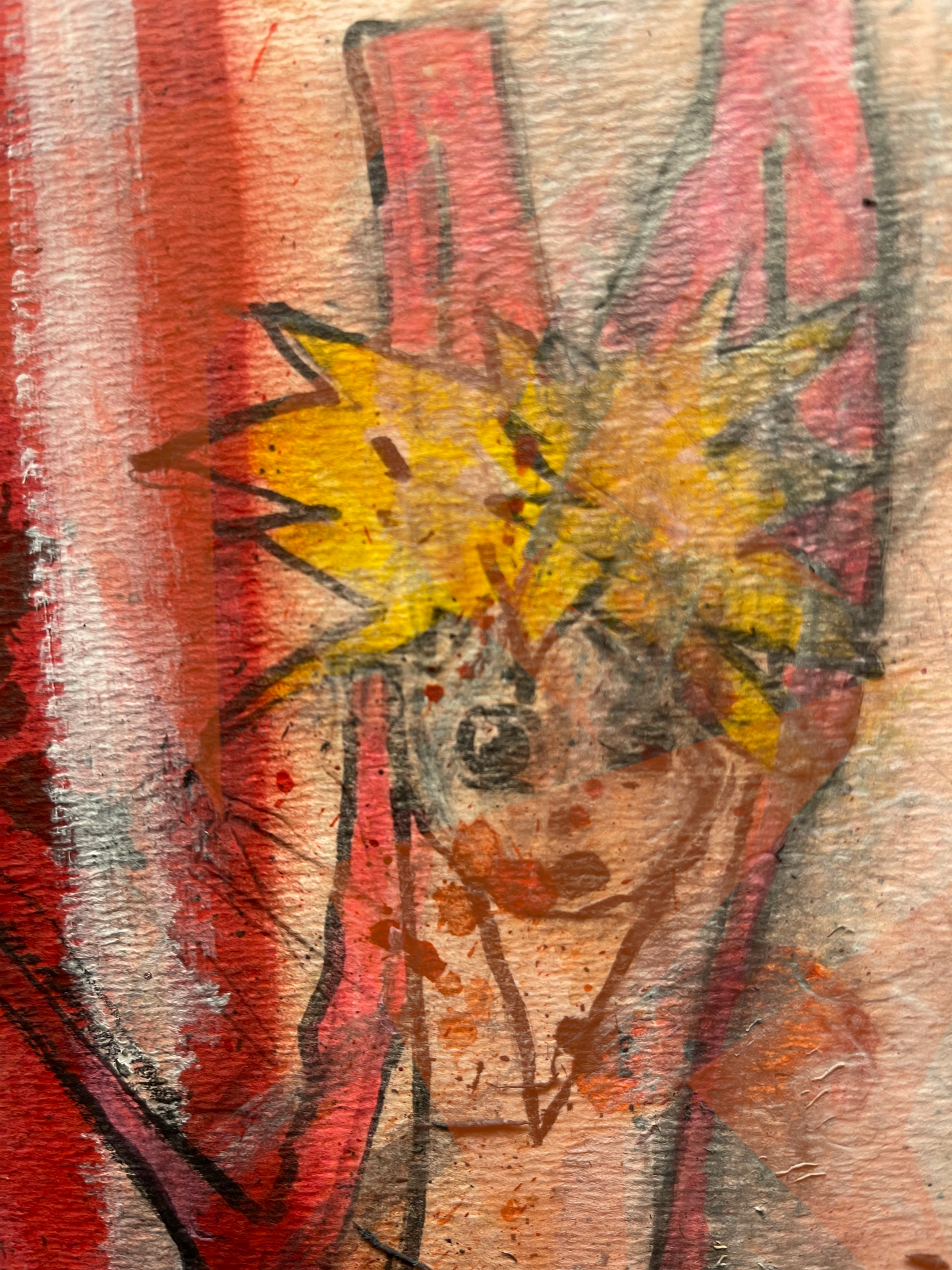 "Katie" Original Drawing/ Painting on Watercolor Paper