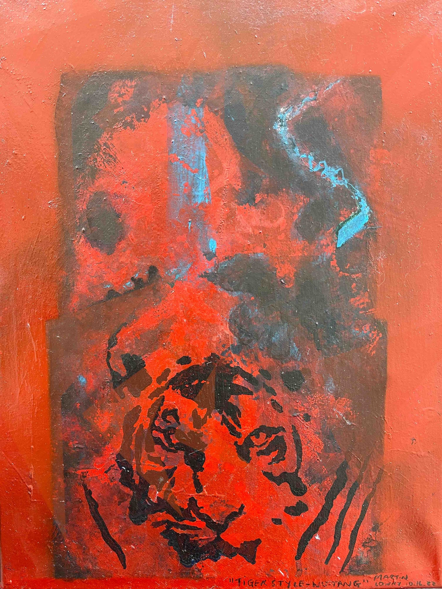 Tiger Style Original Painting 12"x16"