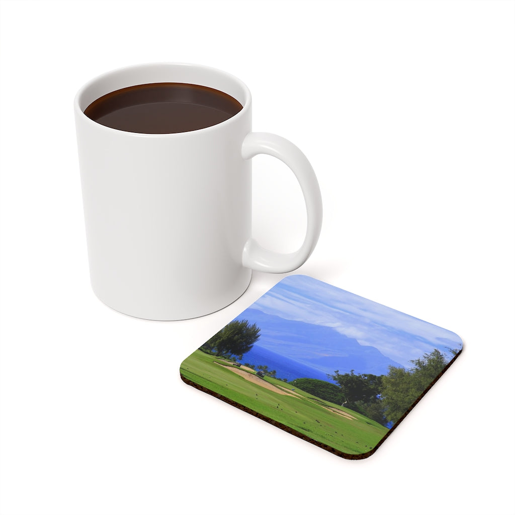 Kapalua Plantation Course Cork-backed Coaster