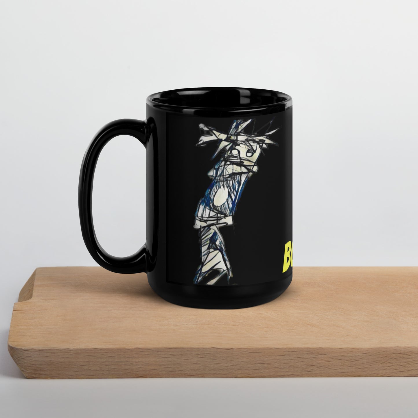 Black 'Bobby' Glossy Mug - 11oz., 15oz.