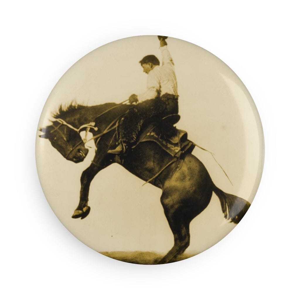 Vintage Cowboy Button Magnet Home Decor Printify