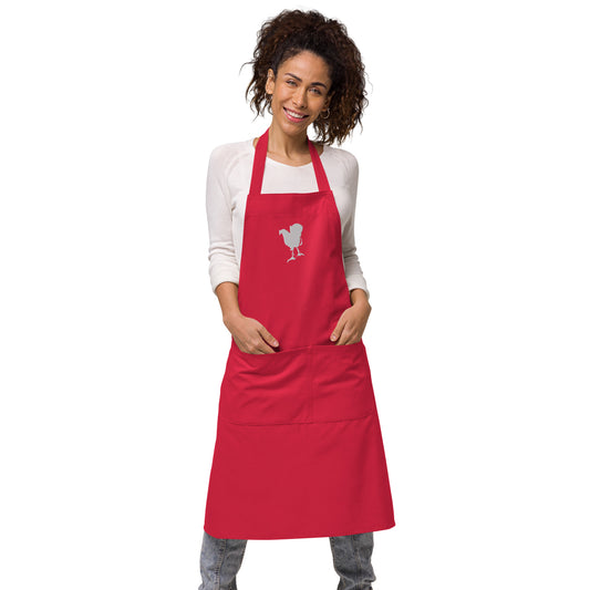 Red Rooster Apron - Organic Cotton