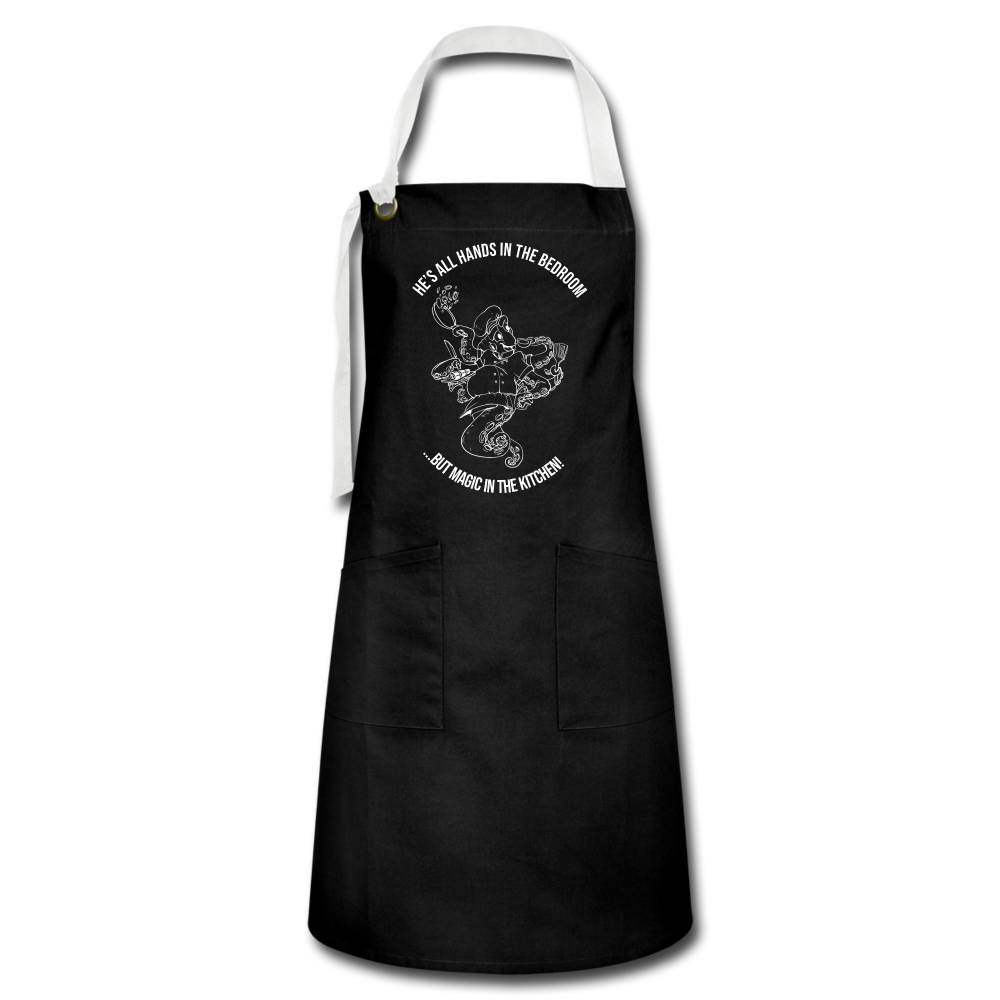 Octopus Chef Artisan Apron - black/white