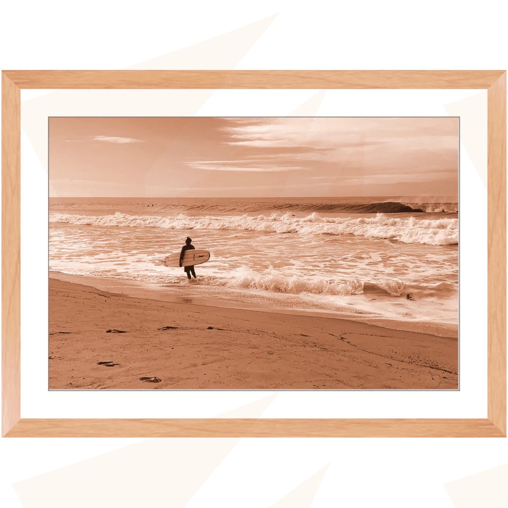 Venice Beach Surfer 35mm Framed Print