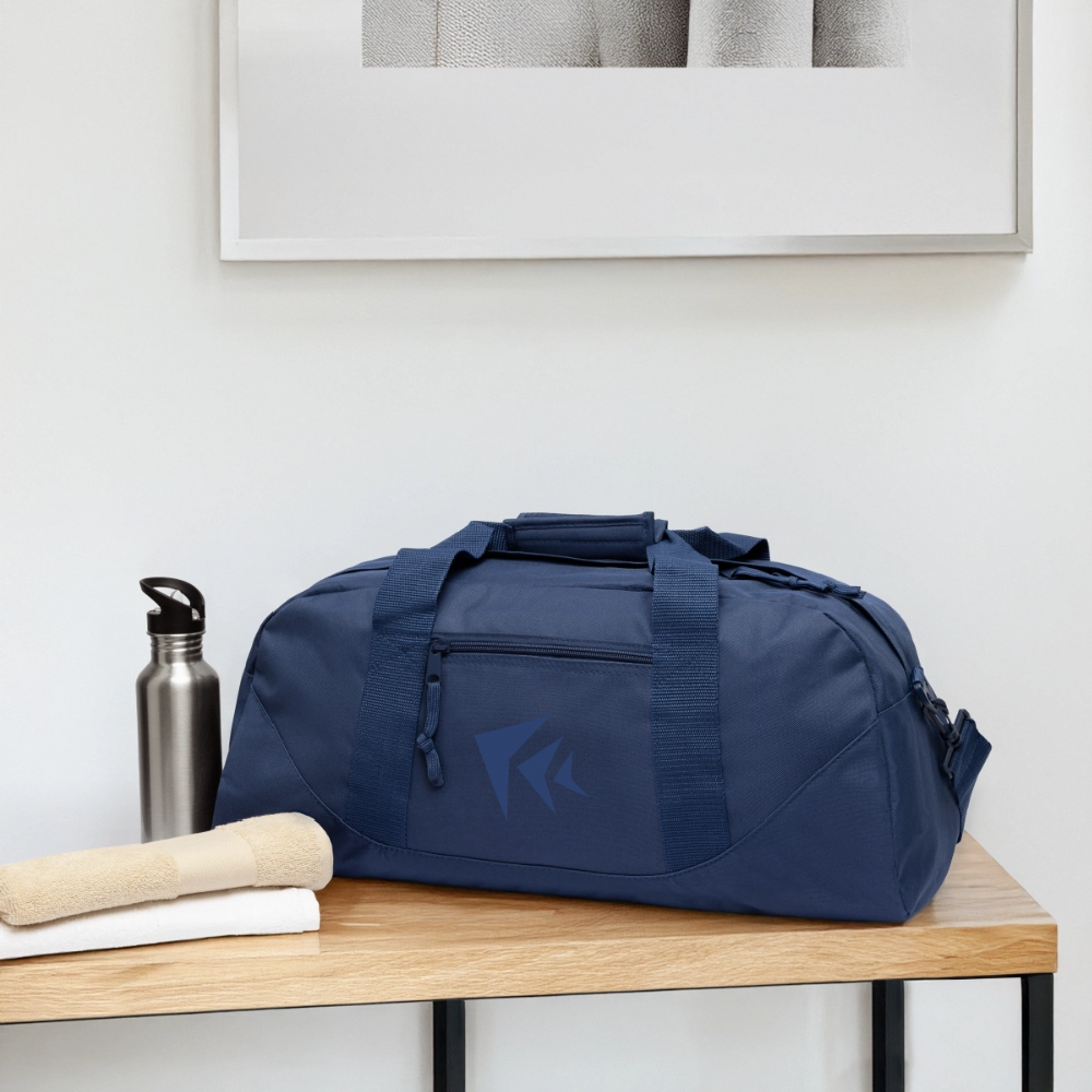Recycled Blue Duffel Bag - navy