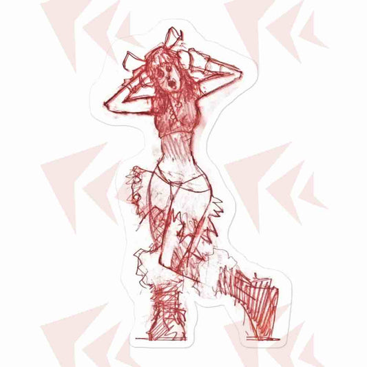 'Cookie' Cartoon Girl Vinyl Sticker