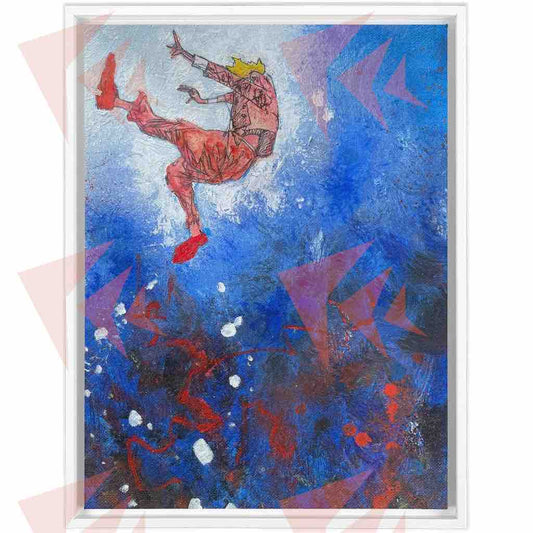 'Double Helix' Framed Canvas Print - 24"x32"