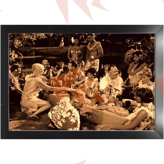 Hawaiian Luau Framed Print - 16"x24"