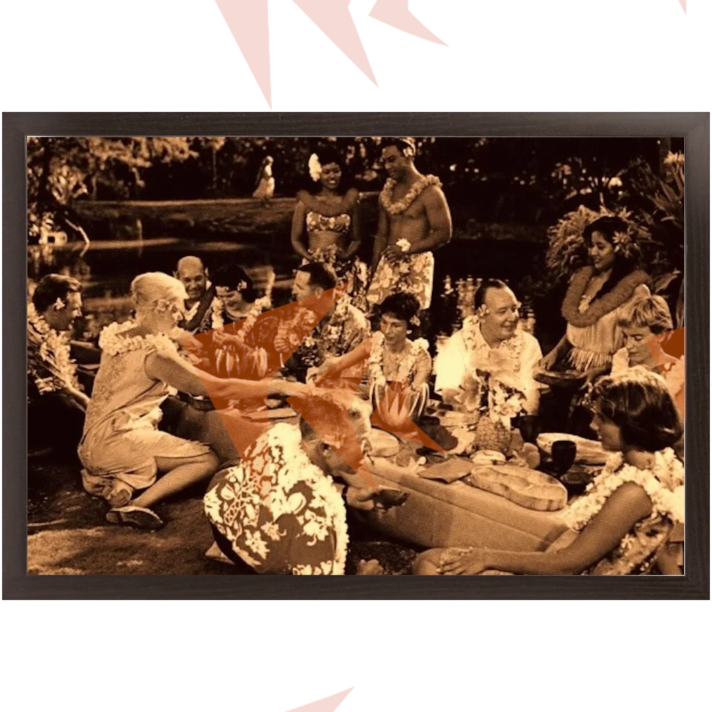 Hawaiian Luau Framed Print - 16"x24"