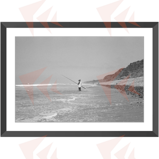 Trail 6 Fisherman Framed Print 20"x30"; 13"x19"