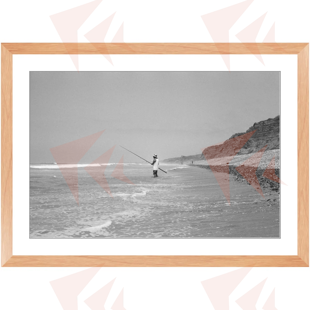 Trail 6 Fisherman Framed Print 20"x30"; 13"x19"