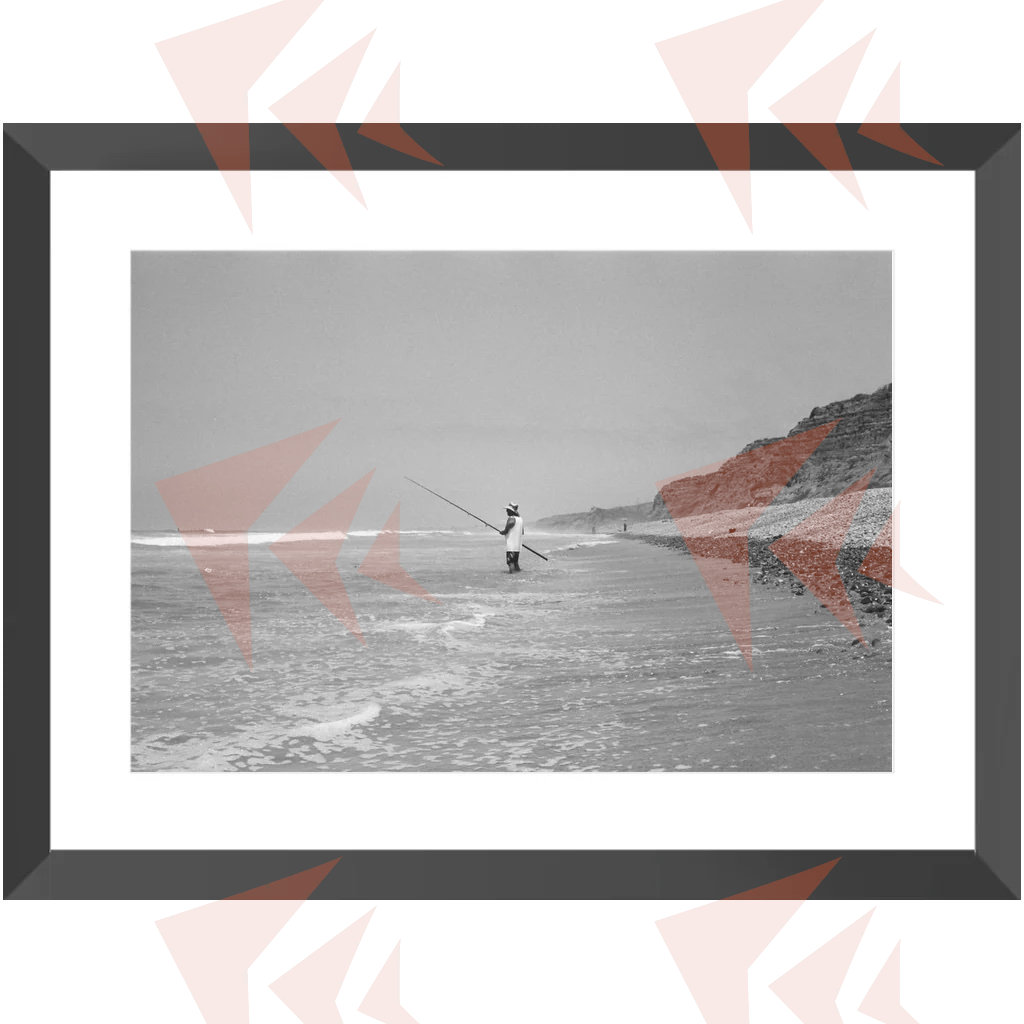 Trail 6 Fisherman Framed Print 20"x30"; 13"x19"