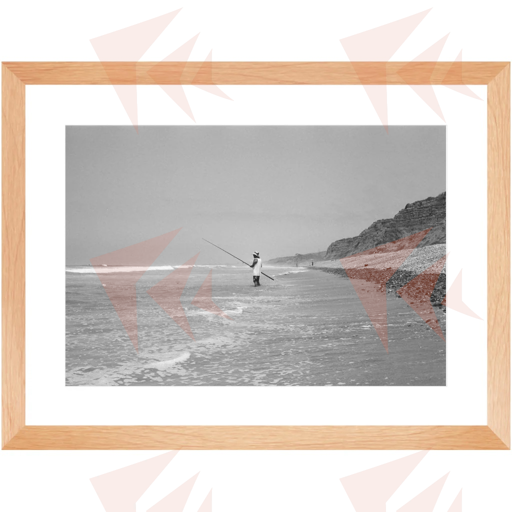 Trail 6 Fisherman Framed Print 20"x30"; 13"x19"