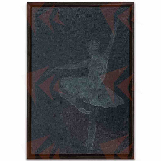 Ballerina "Apparition" Framed Canvas Wrap - 20"x30"