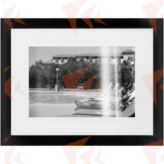 'Havana' Man Poolside Framed 35mm Print
