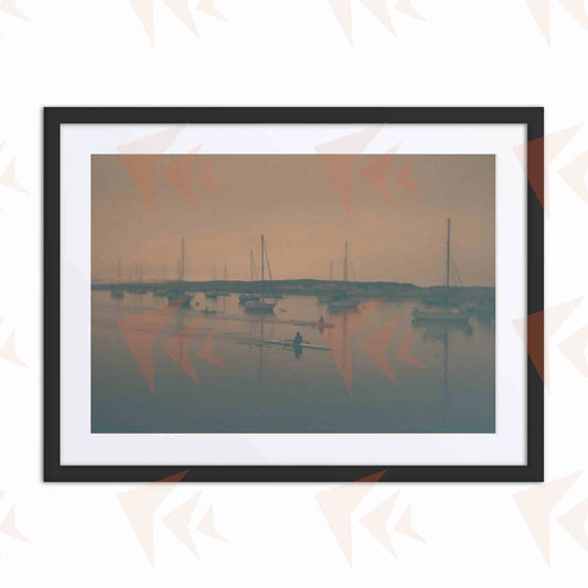 Morro Bay Morning Rowers - 18"x24"