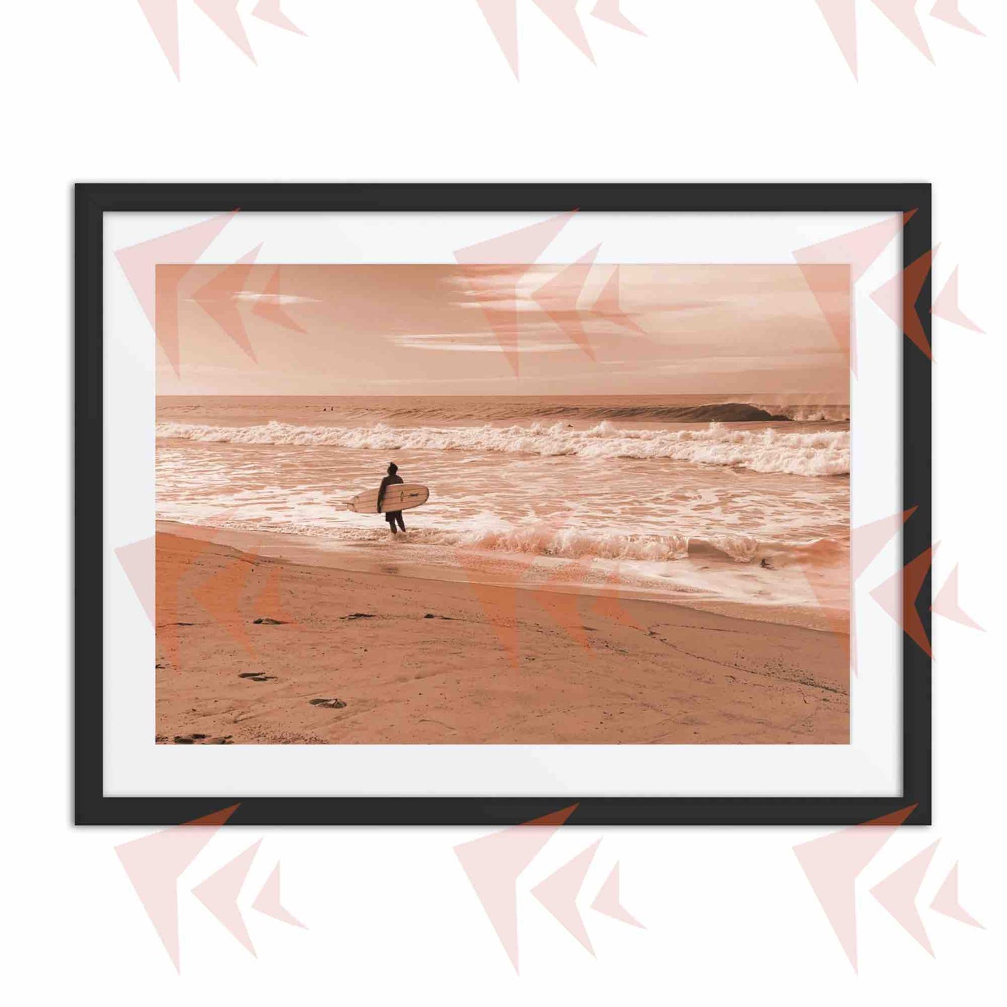 Venice Beach Surfer 35mm Framed Print - 18"x24"