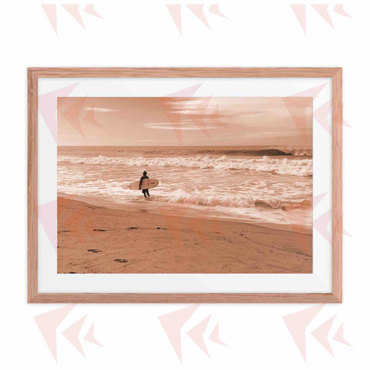 Venice Beach Surfer 35mm Framed Print - 18"x24"