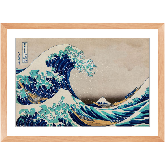 Hokusai's 'The Great Wave' Framed Print - 20"x30"