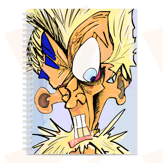 Cartoon Man Notebook 6.50X8.75 Inch